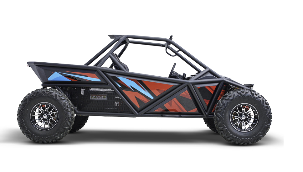 T9 electric buggy, side view